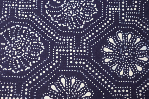 Japanese Indigo Fabric (Aizome) – Vintage Yukata / Kimono Cotton Textile for Quilting, Sewing & Craft – Authentic  Blue Cloth