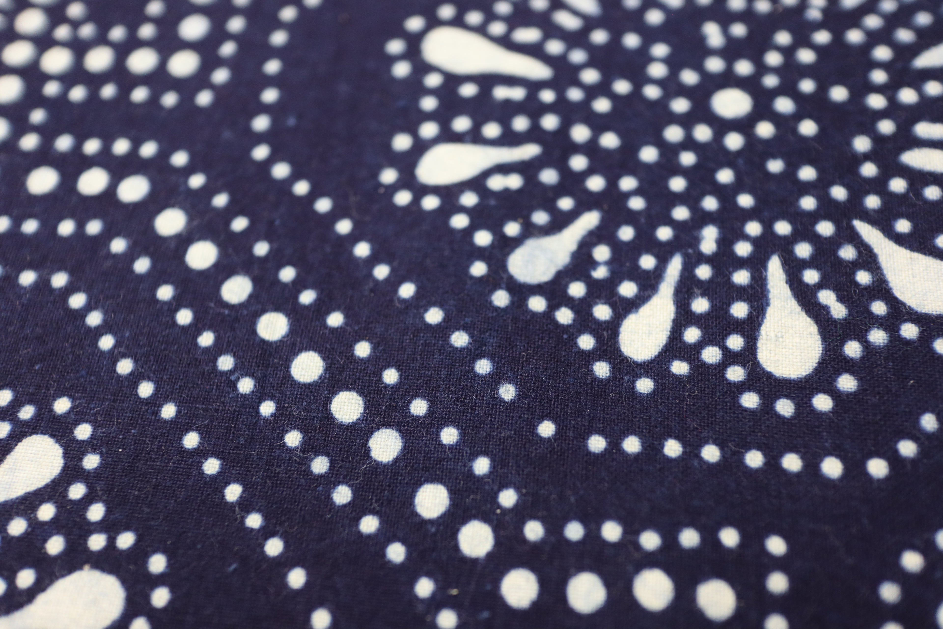 Japanese Indigo Fabric (Aizome) – Vintage Yukata / Kimono Cotton Textile for Quilting, Sewing & Craft – Authentic  Blue Cloth