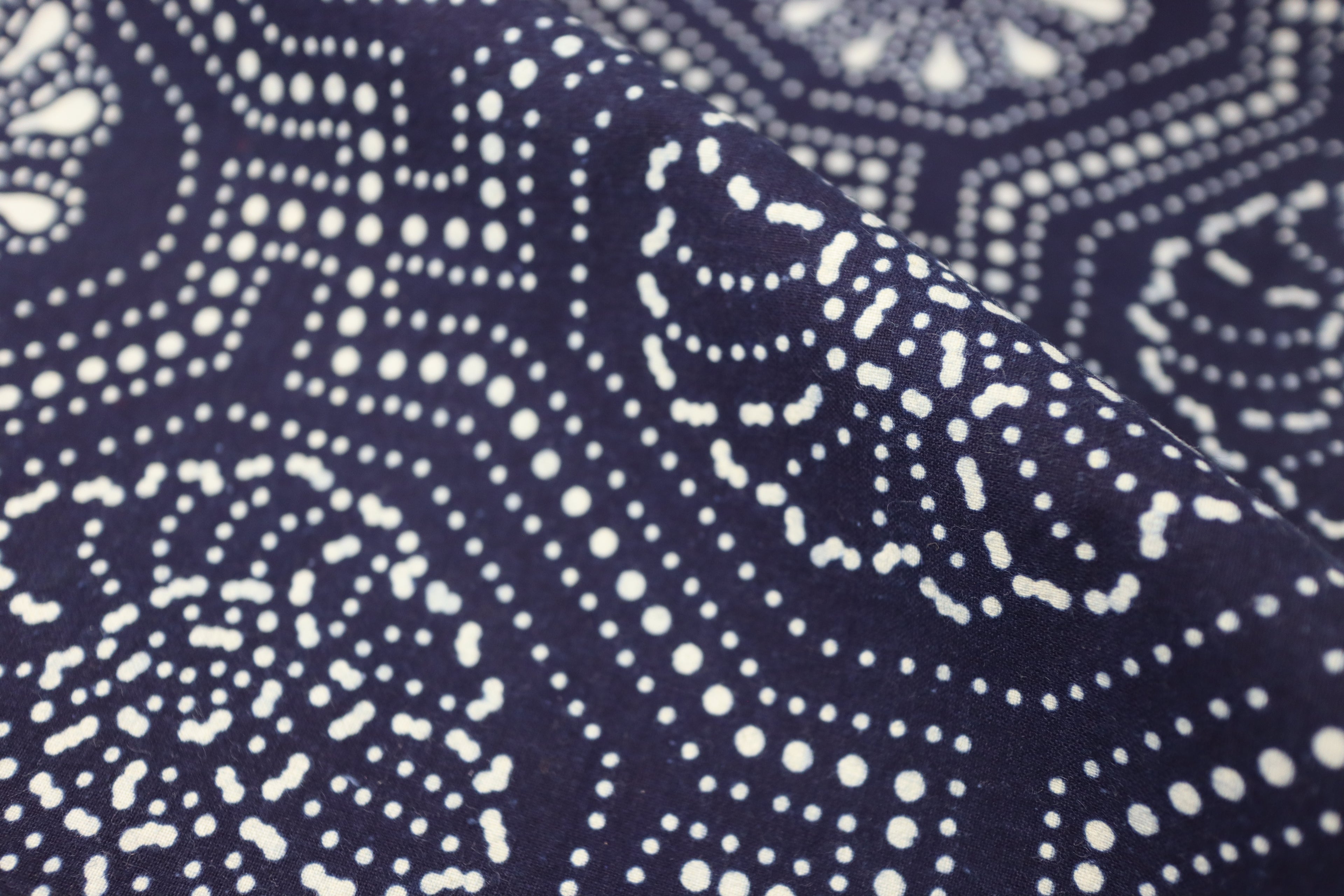 Japanese Indigo Fabric (Aizome) – Vintage Yukata / Kimono Cotton Textile for Quilting, Sewing & Craft – Authentic  Blue Cloth