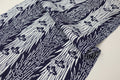Japanese Chusen Indigo Fabric – Deadstock Yukata / kimono  Cotton Textile Iris  flower Pattern for Quilting, Sewing & Craft – Authentic Hand-Dyed Blue Cloth