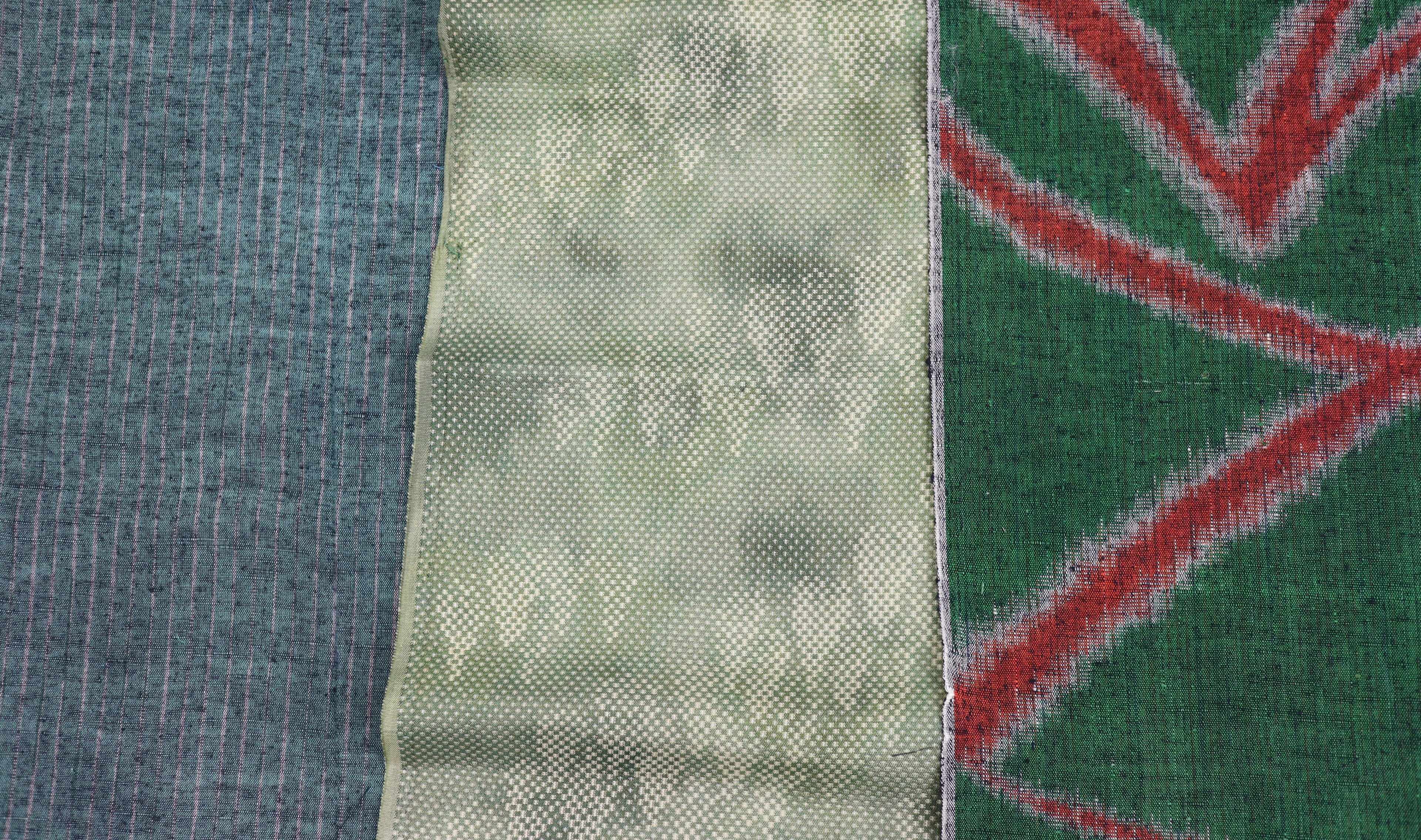 Vintage Japanese Tsumugi Silk Fabric Scrap Set (5 Pieces) -TSET004