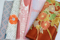 Vintage Japanese Soft Silk Fabric Scrap Set (5 Pieces) -SSET002