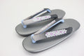 Women’s Zori Sandals silver grey – Comfortable Japanese Kimono Shoes  (New)